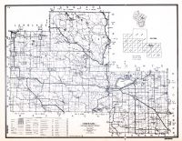 Shawano County, Wisconsin State Atlas 1956 Highway Maps